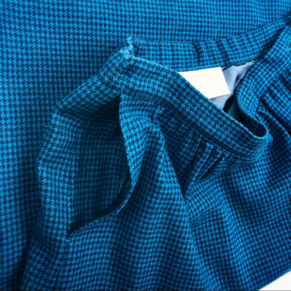 Vintage houndstooth Pendleton wool pencil skirt